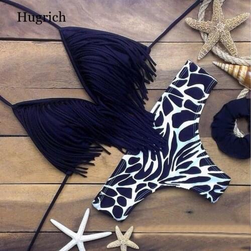 Tassel Swimwear Sexy Women Summer Brazilian Swimsuit Bikinis Maillot De Bain Tassel Green Beachwear Sexy Bathing Suit Biquinis