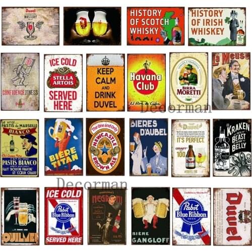 [ Mike86 ] Custom Stella Drink Beer Havana Tin Sign Shabby Poster chic Retro Painting Bar Art 20*30 CM LTA-1692