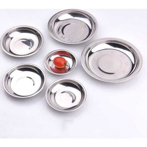 Stainless Steel Sauce Bowl, Sauce Dish, Round Seasoning Dishes Sushi Dipping Bowl Saucers Bowl Mini Appetizer Plates