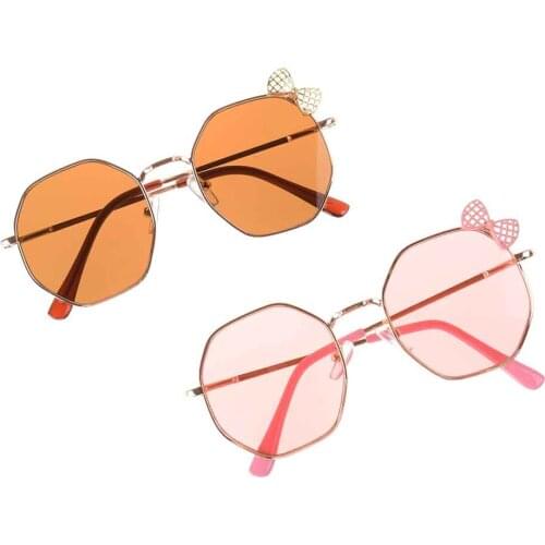 Fashion Children Bow Metal Sunglasses Girls Boys Outdoors Sun Glasses Kids Glasses Lovely Eyeglasses Uv400 Summer Eyewear