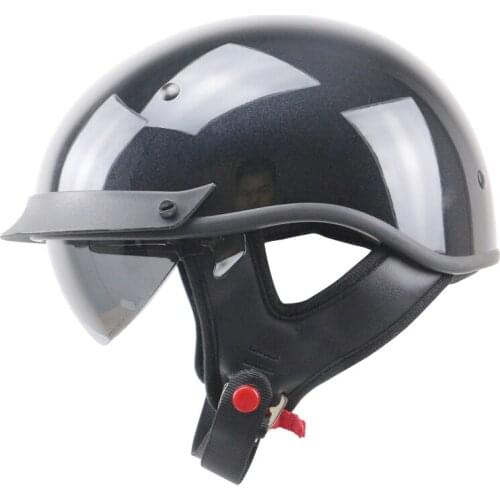 Skull design motorcycle helmet DOT approved motorcycle helmet MOTO style bike helmet with internal smoke sunglasses