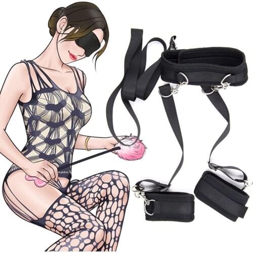 Nylon Handcuffs Bondage Neck Collar Bdsm Harness Women Fetish Restraint Sex Toys For Adults Game Slave Wrist Cuffs Sexy Lingerie