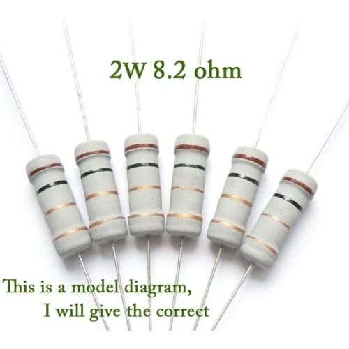 2W 8.2 9.1 10 12 15 18 20 22 24 27 30 33 36 39 43 47 51 56 62 68 75 82 91 Ohm Resistance Original New Metal Oxide Film Resistor