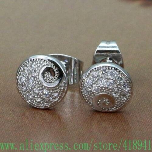 Silver Plated earrings , Silver Plated fashion jewelry , stone /bgrajxya bwdaknka #008