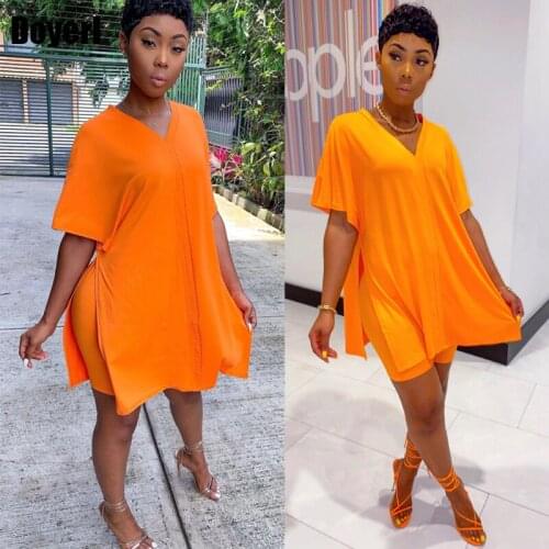 Casual Two Piece Short Set for Women Summer Lounge Set Tracksuit Sport Oversize T Shirt and Shorts Womens 2 Piece Outfit Set