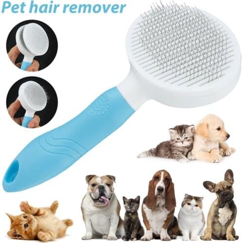 Dog Hair Removal Comb Grooming Cats Comb Pet Products Cat Flea Comb Pet Comb for Dogs Grooming Toll Automatic Hair Brush Trimmer