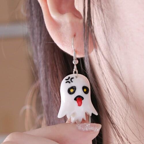 Halloween Decoration Earrings Pumpkin Bat Earrings Girl Funny Pumpkin Earrings Halloween Decoration Dangle Earrings