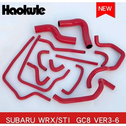 Performace Radiator silicone hose kit For Subaru Impreza GC8 EJ20 WRX STi GT Vers 5~6 1998-1999Year 13pcs,Blue