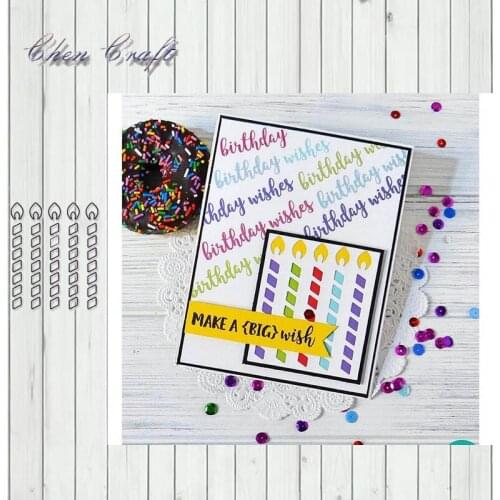 Candles Confetti Cuts metal cutting dies Scrapbook paper craft knife mould blade punch stencils die 2019 NEW