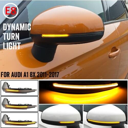 LED Dynamic Turn Signal Blinker Flowing Water Blinker Flashing Light For Audi A1 8X 2011 2012 2013 2014 2015 2016 2017