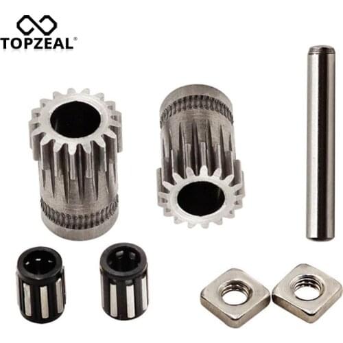 TOPZEAL 3D Printer Extruder Gears Upgrade Parts Kit for Prusa i3 MK2.5 MK3 MK3S Series 3D Printer