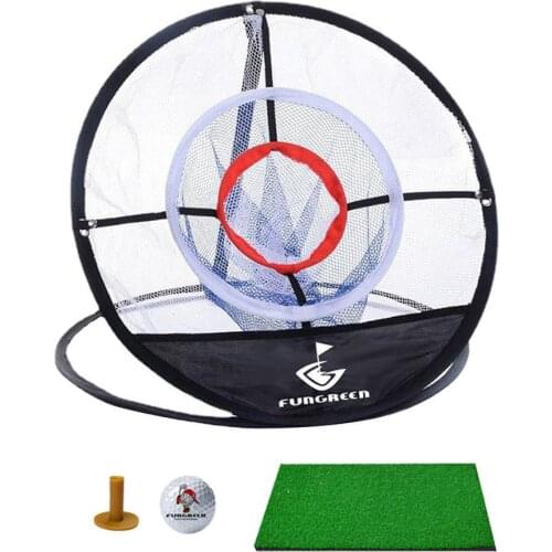 Three-Layer Foldable Golf Chipping Net Foldable Golfing Practice Mesh Set Outdoor/Indoor Backyard Practice Swing Game Accessorie