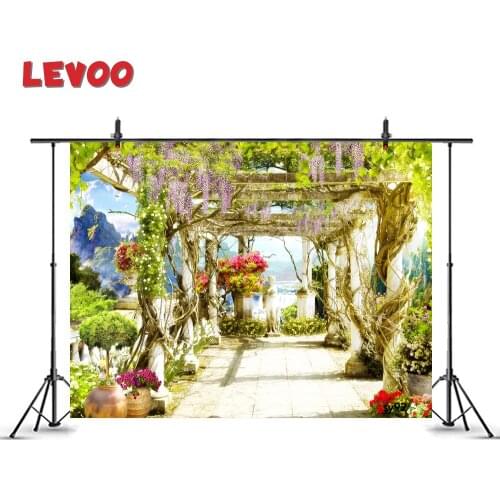 LEVOO Photo Background Summer Vines Flowers Garden Falls Smoky Mountains Photography Backdrop Studio Shoot Props Photocall Vinyl