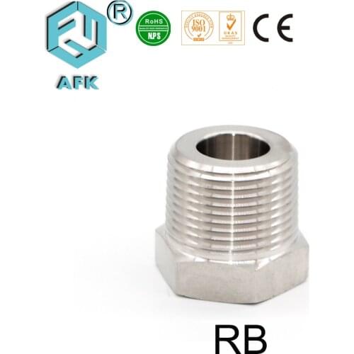 1/4" 3/8" 1/2" Male NPT x Female NPT Stainless steel 316 Reducing Bushing Pipe Fittings connector