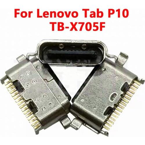 2-50pcs USB Type C Power Connector Jack For Lenovo Tab P10 TB-X705F Type ZA44 X705F USB-C Charging Dock Charge Socket Port