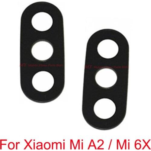 2PCS New Rear Back Camera Glass Lens For Xiaomi Mi A2 6X Mia2 Mi6x Xiaomi6x Back Big Camera Lens Glass Cover With Sticker