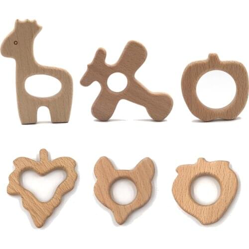 3pc Wooden bead Fruit strawberry grapes Airplan Teether toys Can Chew Nursing Accessories Bracelet/Necklace Pendant Activity Gym