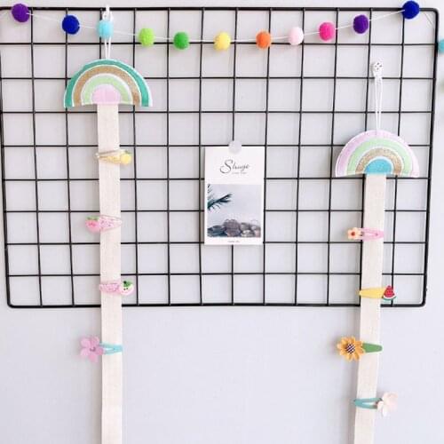 Kids Girls Hair Clips Storage Belt Barrettes Hairpin Hair Bow Holder Organizer Home Hanging Decorations