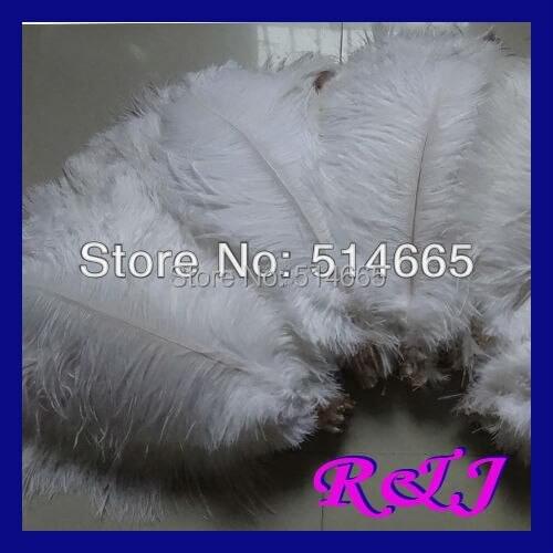 Free shipping 200PCS/LOT 12-14 inches 30-35cm white Ostrich drab feather ostrich plumes