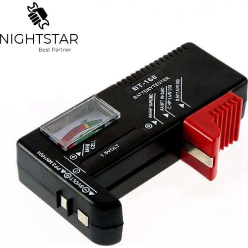 BT-168 Battery Tester AA/AAA/C/D/9V/1.5V Universal Button Cell Battery Voltage Tester High Quality