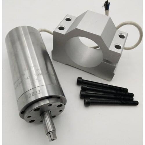 CNC 95W 36V Spindle Motor 60000rpm 2.1A 333~1000Hz 48*114mm Collet 3.175mm Natural Cooling for Engraving Machine GDZ95+Bracket