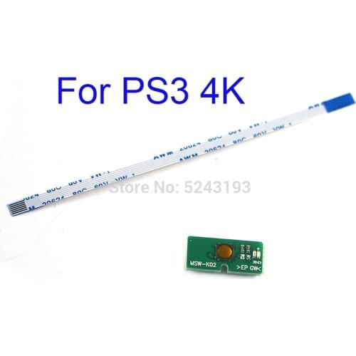 For Sony PS3 4000 CECH 4000 Super Slim Power Button On OFF Switch Board W Eject Ribbon Cable Board Flex Cable MFW-001 MSW-K02