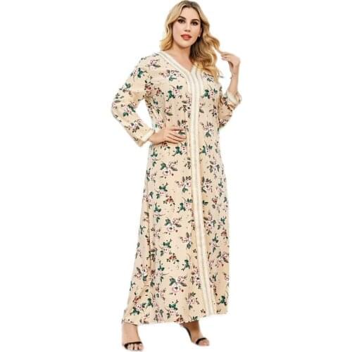 Women Arabic Muslim Hijab Dress Ramadan Eid Mubarak Abaya Dubai Turkey Islam Vestido Robe Longue Djellaba Femme Kaftan F2869