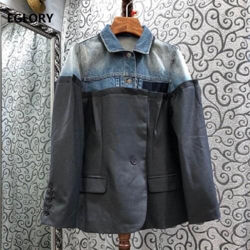 Eglory Women's Denim Blazers