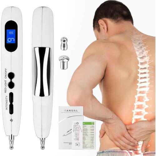 Electronic Massage Pen USB Rechargeable Acupuncture Pen Laser Full Body Massager Muscle Stimulator Physiotherapy Dropshipping