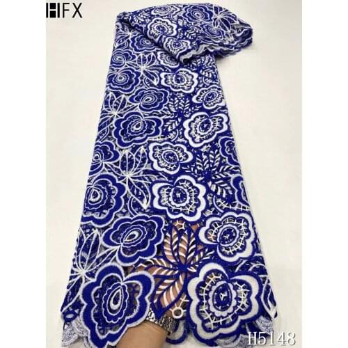 HFX New Arrival African Lace Fabric Guipure Cord Lace French Lace Fabric Nigerian Lace Water Souble For Party Dress