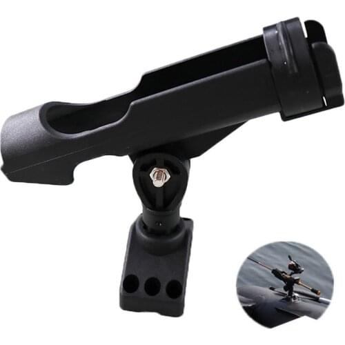 Canoe Kayaking Boat Fishing Support Rod Holder Bracket Yacht Fishing Tackle Tool Rotatable Rod Holder With Screws