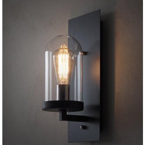 1pc Creative Retro Industrial LED Wall Lamp E27 220V Living Room Corridor Bedside Night Light Home Decor