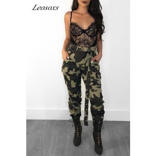 LEOSOXS Women's Camouflage Pants