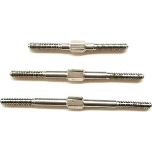 2pcs RC Model Accessories M3 Metal Pushrod Both End CW CCW Threaded Connect Linkage Ball Joint Head Connecting Pull Rod