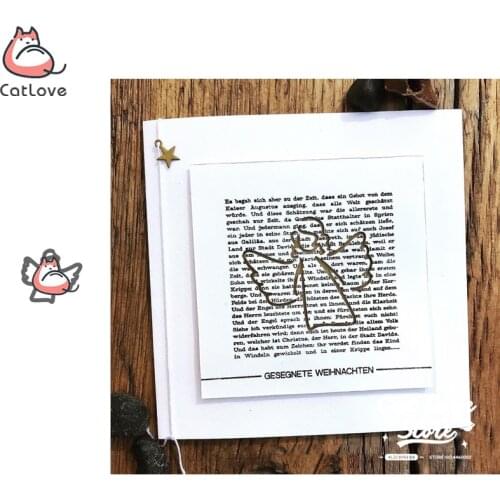 Cute Angel Lovely Metal Cutting Dies Scrapbooking Stencil Die Cuts Card Making DIY Decorative Craft Embossing New Dies For 2019