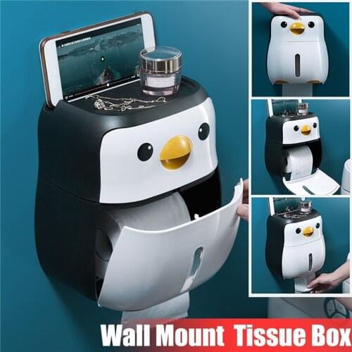 Wall-Mounted Tissue Box Holder Kitchen Paper Holder Bathroom Tissue Dispenser Kitchen Paper Towel Dispenser Toilet Paper holder