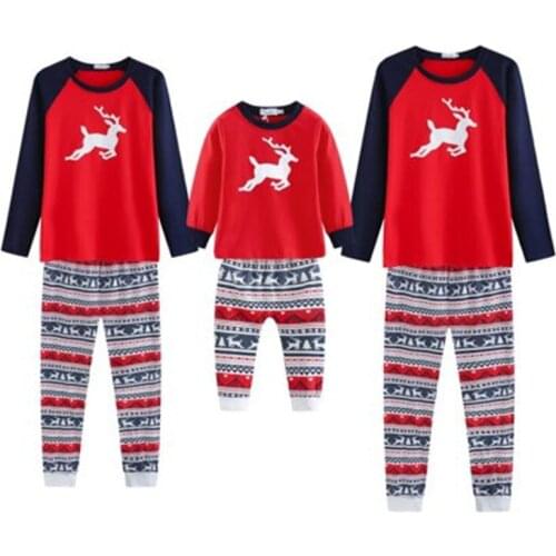 2019 New Christmas Family Matching Christmas Pajamas Set Women Men Baby Kids Family Plaid Pyjamas Kids Photography Clothes Set