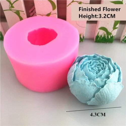New Rose Shape Silicone 3D Soap Mold Fondant Cake Mold Cupcake Jelly Candle Candy Chocolate Decoration Baking Tool Moulds
