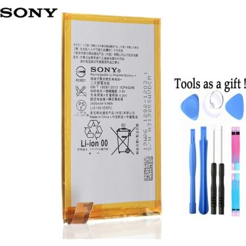 Original Replacement Battery For SONY Xperia Z3 Compact Z3 mini C4 M55W D5833 D5803 SO-02G Z3 MINI LIS1561ERPC Genuine 2600mAh