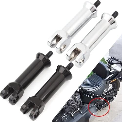 Motorcycle chrome/black Rear Foot Peg Bracket Passenger Foot Pegs Support Mount For Harley Davidson Softail Street Bob Breakout