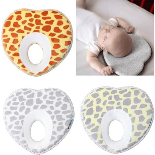 Anti Roll Infant Pillow Toddler Shaping Sleep Pillow Baby Safety Flat Cushion Head Protection Newborn Baby Bedding Almohadas