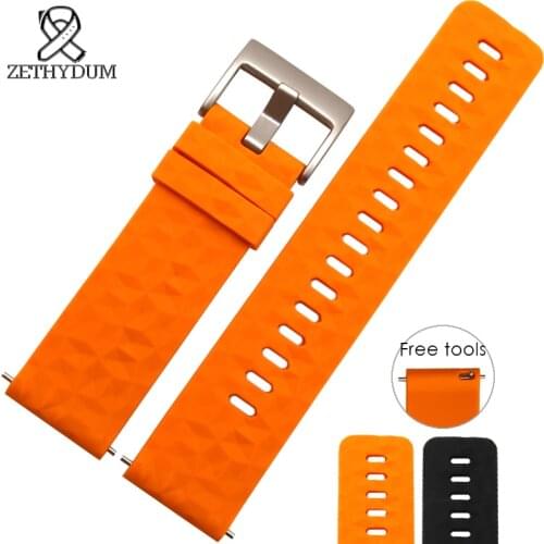 Silicone watchband rubber watchstrap 24mm bracelet waterproof strap for suunto spartan watch band