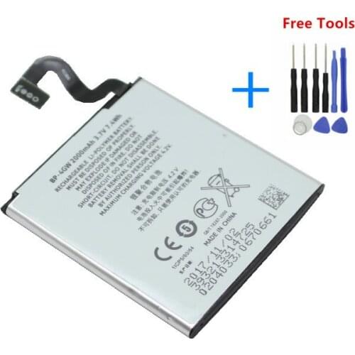 1x 2000mAh BP-4GW Phone Replacement Battery For Nokia Lumia 920 Battery 920T BP4GW BP 4GW Batteries + Repair Tools Kit
