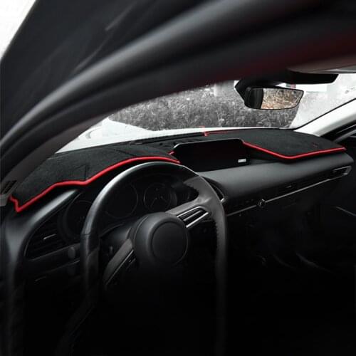 Car Dashboard Cover For Mazda 3 Axela 2019 2020 BP Avoid Light Pad Instrument Platform Desk Mat Carpets Accessories