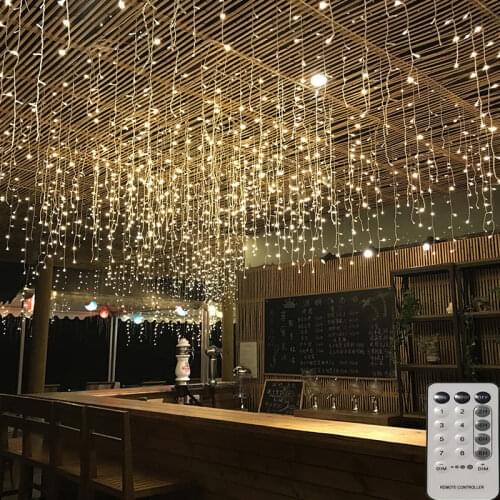 3x1/3x3/6x3m LED Icicle String Lights Christmas Fairy Lights garland Outdoor Home For Wedding/Party/Curtain/Garden Decoration