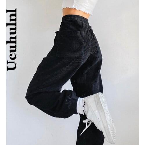 UCUHULNL Women's Corduroy Trousers