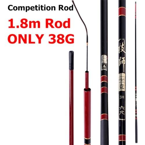 Competition Fishing Rods 3.9m/4.5m/4.8m Carbon Fiber Telescopic Fishing Rod Hand Pole Feeder for Carp Fishing Tenkara,olta,1pc