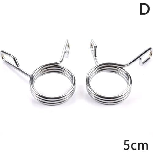 1Pair 28/30/50mm Barbell Clamp Spring Collar Clips Gym Weight Dumbbell Lock Standard Lifting Kit For Weight Lifting Gym Fitness