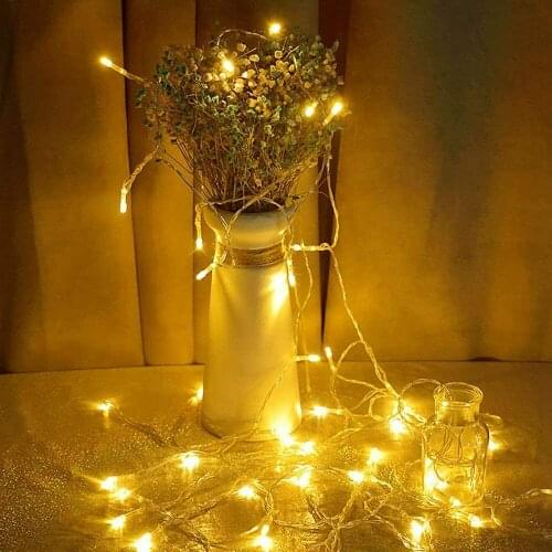 10-100m Led Waterproof Mains Plug In Fairy String Lights Diy Eid Mubarak Ramadan Wedding Baby Shower Mariage Party Home Decor
