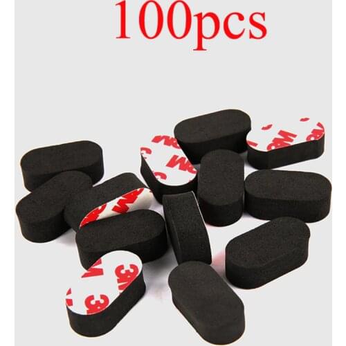 100PCS FPV M3 Sponge Mat Landing Skid Pad Gear Anti-vibration Shockproof Foam Sticky Tape for RC Racing Copter Drone QAV250 210